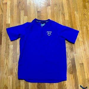 Boys Under Armour Baseball HeatGear Half Zip shirt